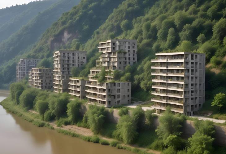 EcoConscious Riverfront Living MultiStorey Dwellings and Nature Preservation in Shanghai