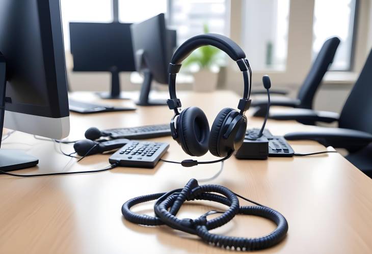 Efficient Customer Support Headset and Call Center Equipment for Active Service