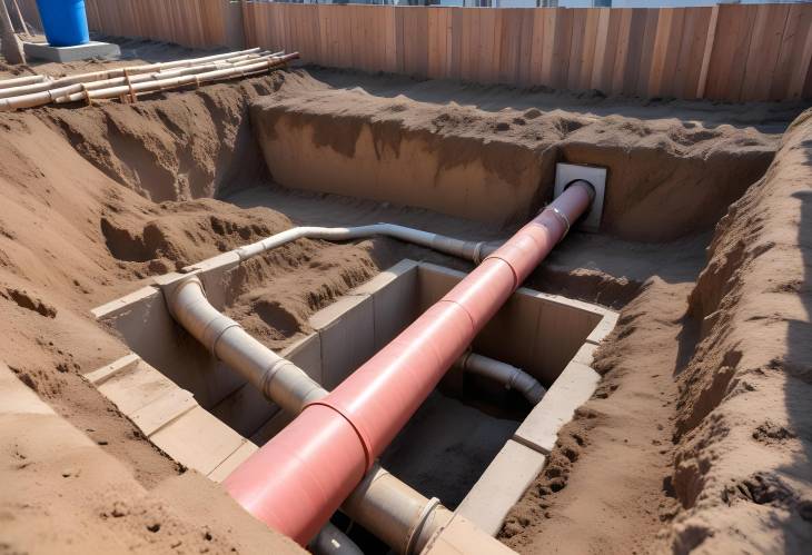 Efficient Installation of Heating Pipes in Trenches Optimizing Underground Systems for Water and Se