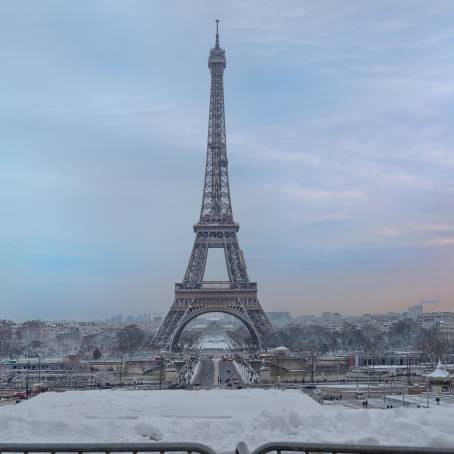 Eiffel Tower Spectacular View Paris Cityscape and Iconic Landmark