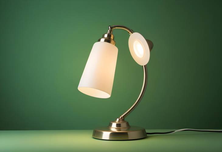 Electric Lamp with a Bold Green Background for Creating a Stylish and Dynamic Room Atmosphere