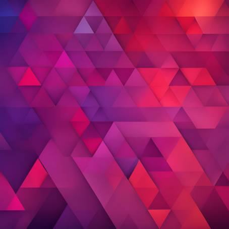 Elegant Abstract Background with Triangles in Violet to Red Gradient