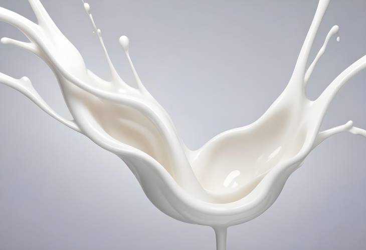 Elegant Abstract Milk Circulation Flow Background