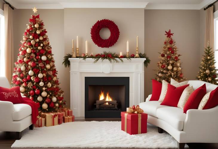 Elegant Christmas Decor Gold and Red Accents for a Sophisticated Holiday