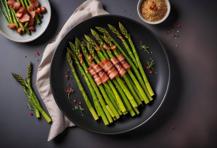 Elegant Eats Asparagus with Crisp Bacon, a Healthy Feast for the Eyes