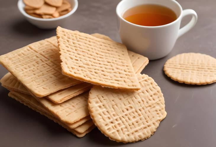 Elegant Wafers Light and Crisp, Ideal for Pairing with Tea or Coffee