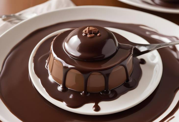 Elegant Warm Chocolate Sauce with Rich, Smooth Texture