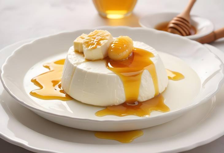 Elegant Warm Ricotta with Drizzled Honey for a Classic Dessert