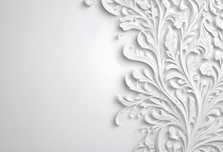 Elegant White Background with Abstract Pattern for Banner Design and Creative Projects