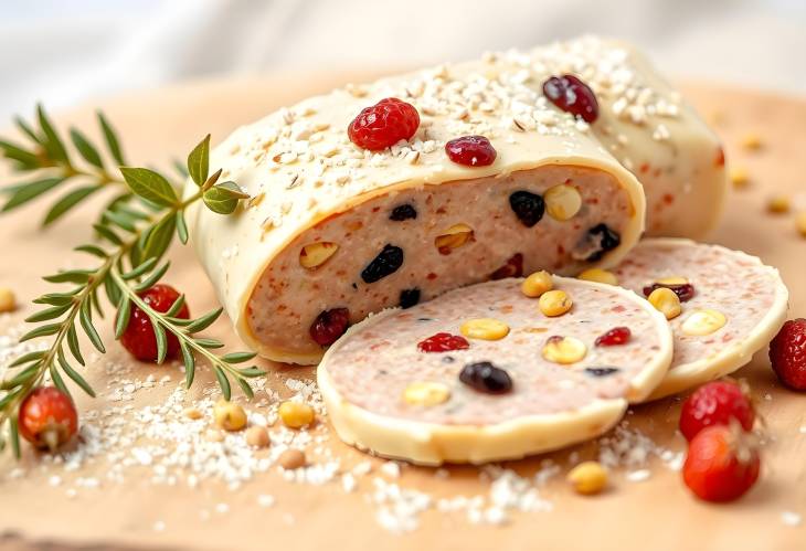 Elegant White Chocolate Salami with Pistachio and Dried Fruit  A No Bake Gourmet Dessert