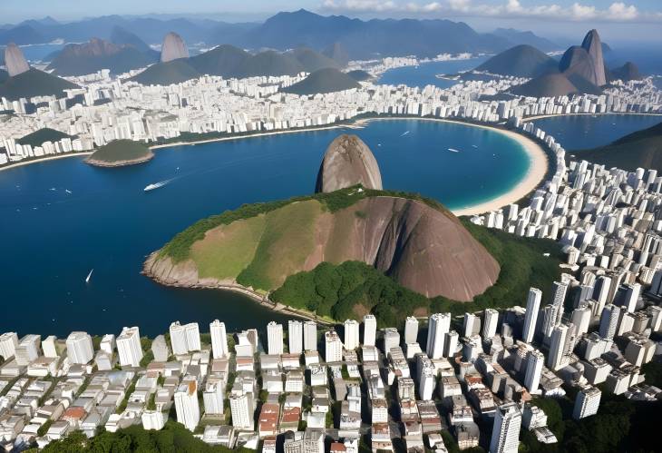 Elevated View of Rio de Janeiro, Brazil Top Attractions and Scenic Beauty