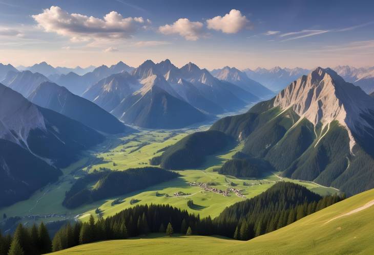 Engalm and Grosser Ahornboden A Karwendel Panorama in Tyrol, Austria