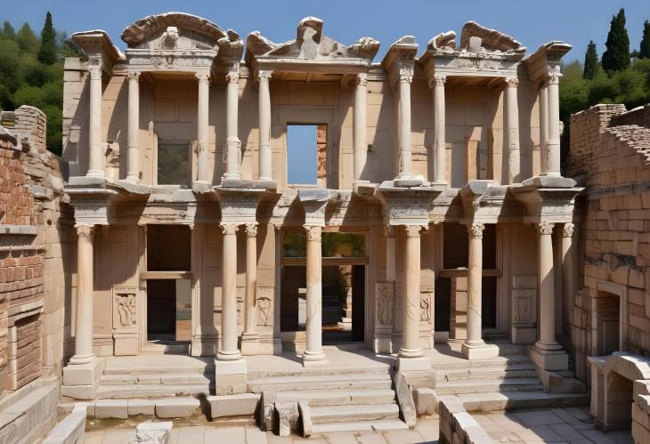 Ephesus Celsus Library  Ancient Roman Gem in Selcuk, Turkey