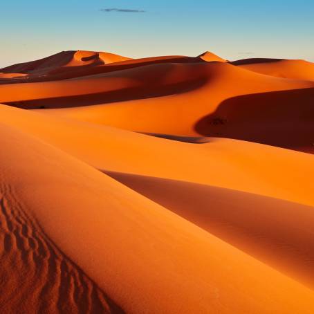 Erg Chebbi Red Sand Dunes and Sahara Landscape