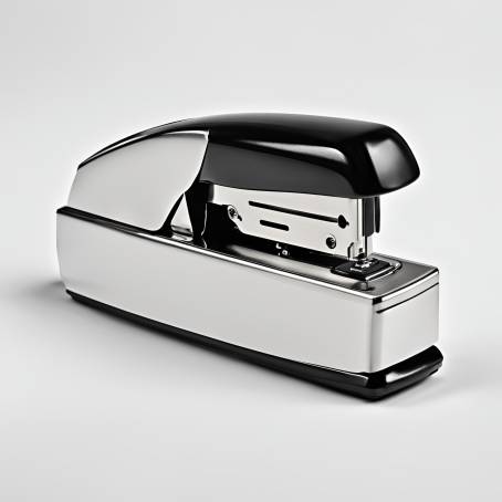 Essential Office Stapler Isolated on Clean White Background Professional Use