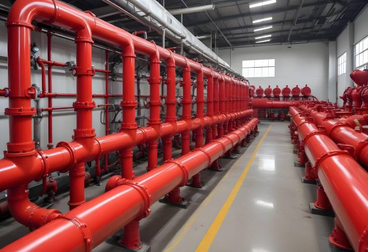 Essential Red Fire Fighting Water Supply Pipeline System for Industrial Safety