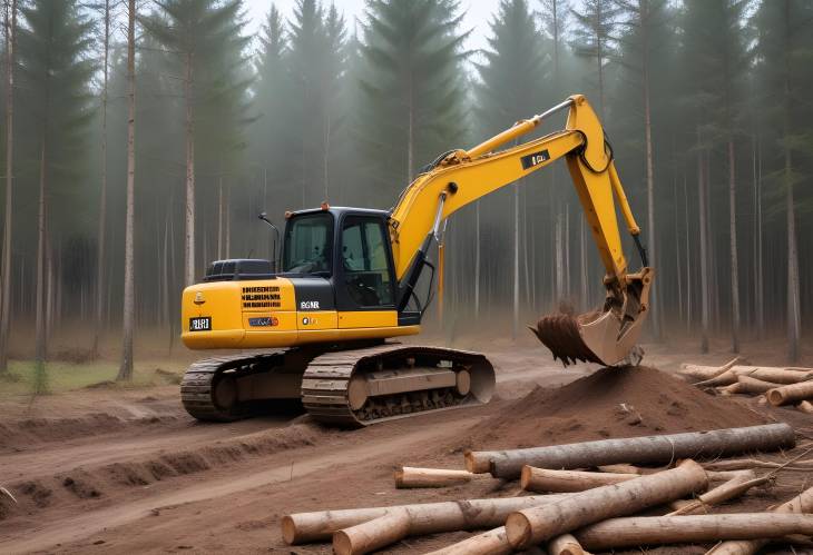 Excavator Grapple for Forest Clearing Backhoe with Forest Clamp, Timber Crane, and Hydraulic Grab