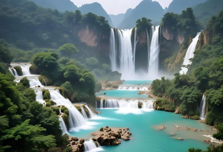 Experience the Beauty of Detian Waterfall A Vietnam China CrossBorder Marvel