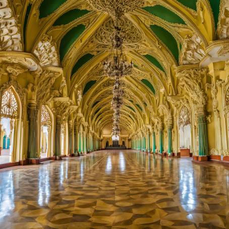 Experience the Royal Interior of Mysore Palace Karnataka Colorful Historical Landmark