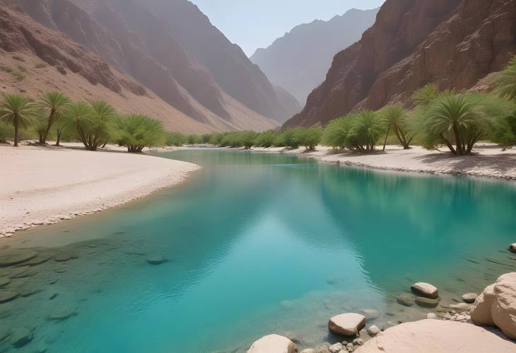 Explore the Turquoise Waters of Wadi Tiwis Lagoon in Oman