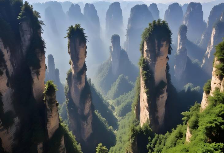 Explore Zhangjiajie Chinas Natural Mountain Scenery with Towering Peaks and Unique Formations