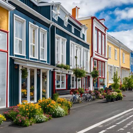 Exploring Akureyri City in Iceland with Scenic Streets and Historic Architecture by Eyjafjordur