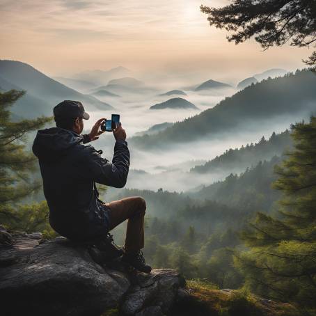 Exploring Foggy Peaks A Portrait of Photography