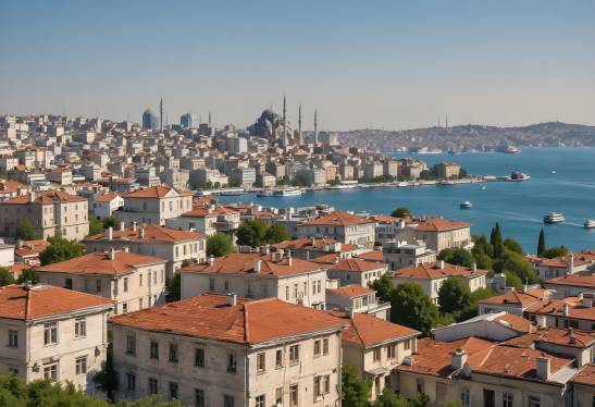 Exploring Istanbul Sunlit Cityscape A Summer Journey