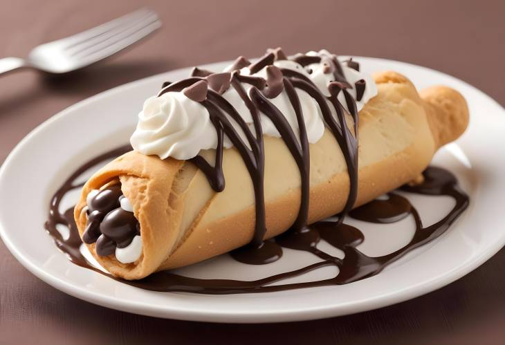 Exquisite Chocolate Cannoli Cream Richly Flavored Filling with Decadent Chocolate