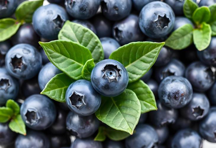 Farm Fresh Blueberries Close Up Collection