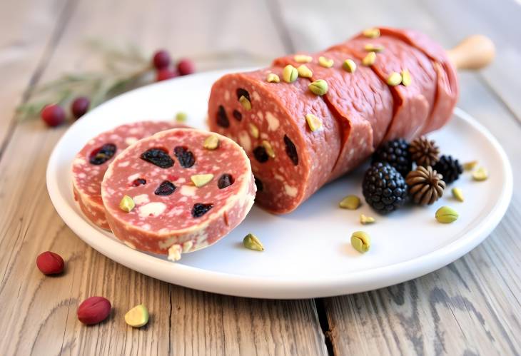 Festive White Chocolate Salami with Dried Fruit and Pistachio  A Gourmet Holiday Treat