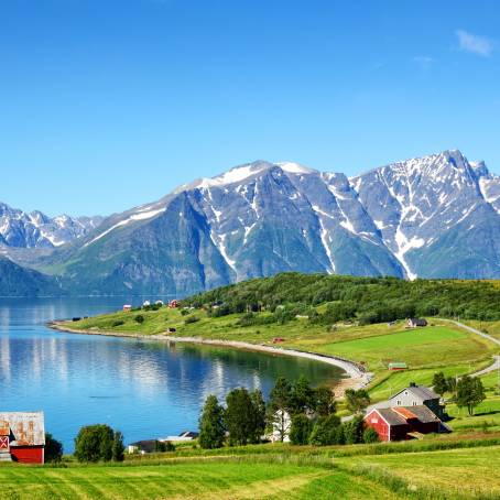 Flaam Norways Scenic Village with Traditional Charm