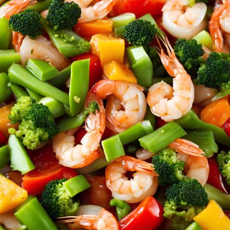 Flavorful Chinese Stir Fry Mix Vegetables with Shrimp