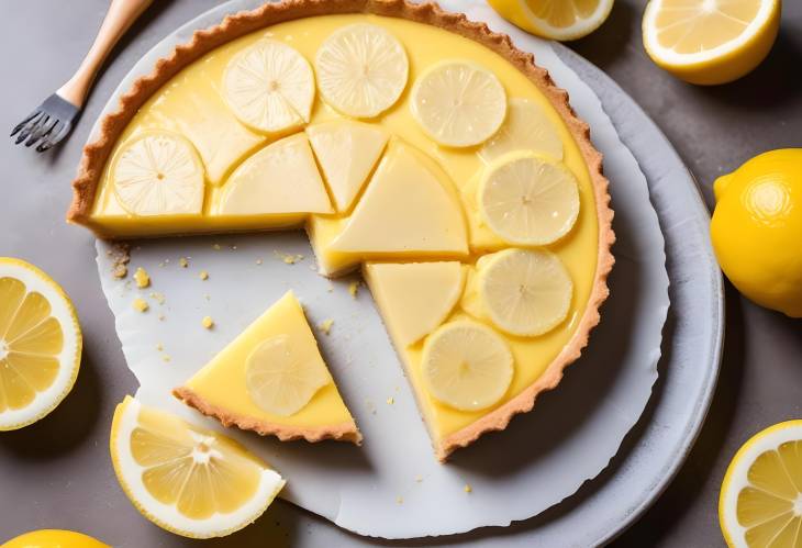 Fresh Lemon Tart Slices for a Delicious Treat