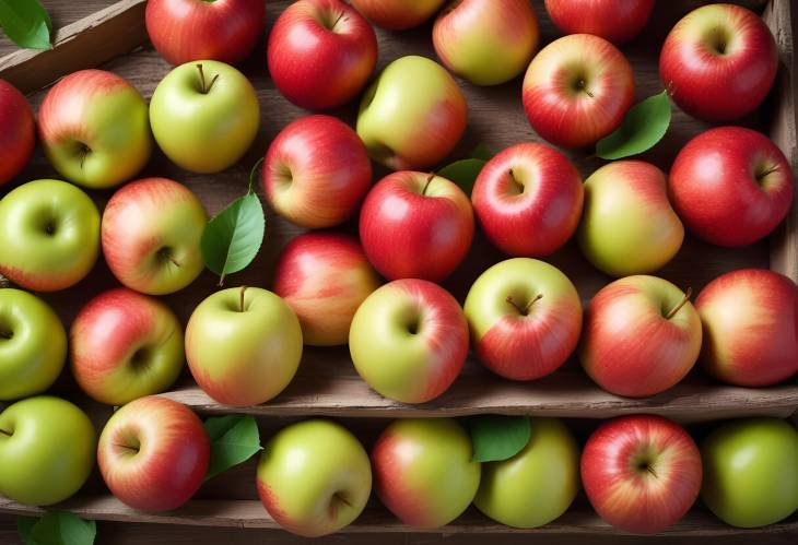 Fresh Organic Ripe Apples Naturally Sweet and Nutritious Fruit