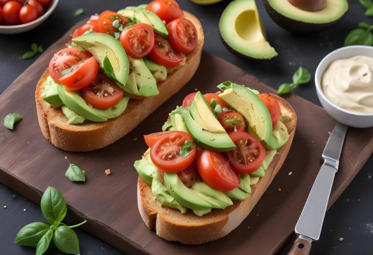 Fresh Tomato and Avocado Bruschetta Simple and Delicious Toasted Bites