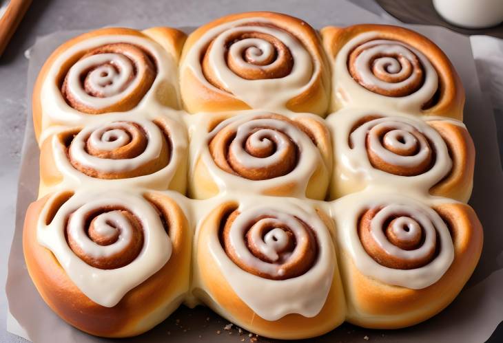 Freshly Baked Cinnamon Rolls with Rich Icing