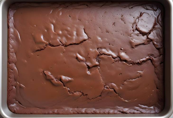 Fudgy Chocolate Brownie Mixture in a Baking Tray Ready for a Delicious Bake