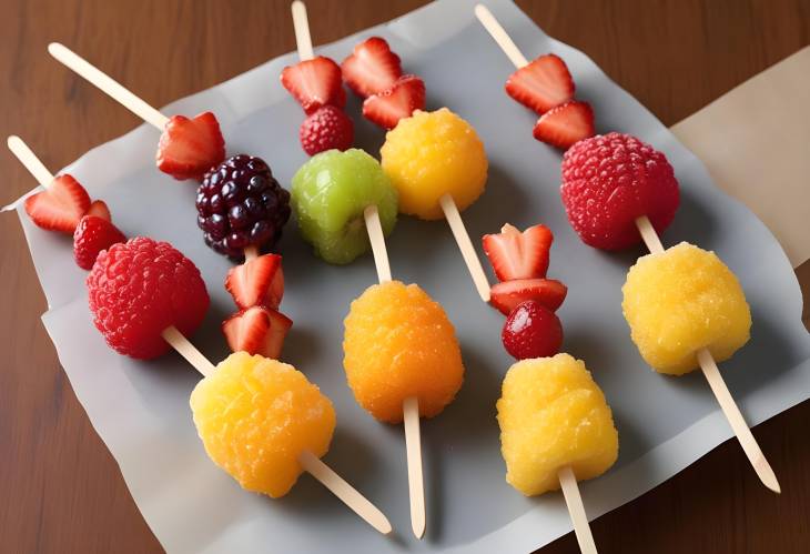 Fun and Sweet Crispy Sugar Coated Fruit on a Stick