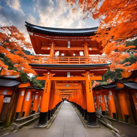 Fushimi Inaritaisha Gate to Heaven Japanese Blessings and Sacred Path in Kyoto