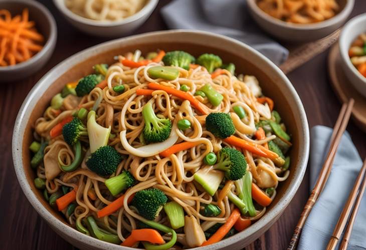 Fusion Chopsuey Stir Fried Vegetables with Crispy Noodles and Indo Chinese Flavors