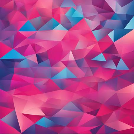 Futuristic Triangle Background with a Gradient from Blue to Pink