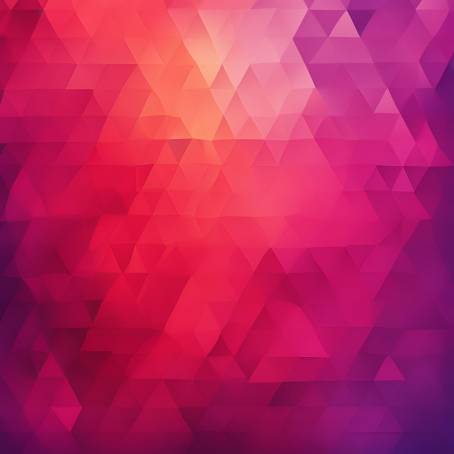 Futuristic Triangle Background with a Violet to Red Gradient