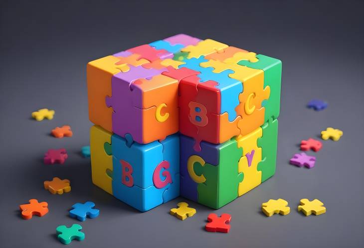 Game Design with ABC Blocks and Jigsaw Puzzle Teamwork and Kid Intelligence