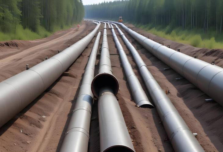 Gas and Oil Pipeline Project Crude Oil and Natural Gas Transmission with Pipe Welding in Forest Ar