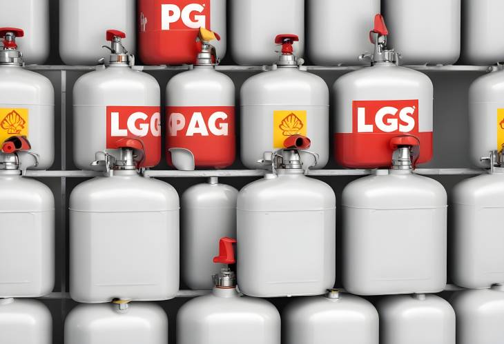 Gas Tank with Lighters Holder Isolated LPG Bottle on Clean White Background