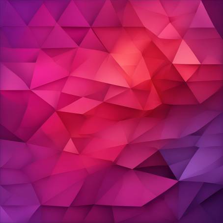 Geometric Abstract Background with Violet to Red Triangular Gradient