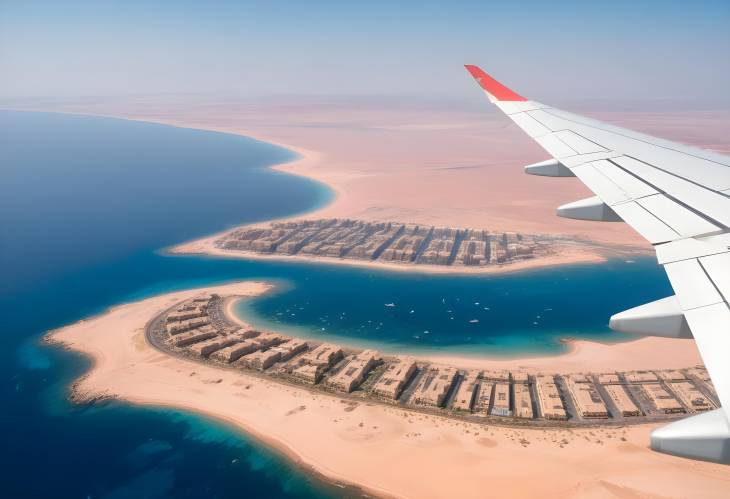 Glimpse of Paradise Sharm El Sheikhs Reefs and Resorts from a Plane Window