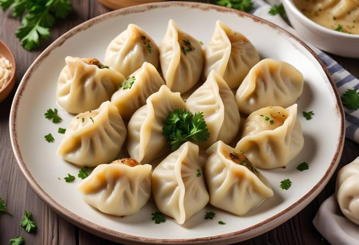 Golden Crispy Homemade Dumplings with Onion and Parsley  Perfectly Fried