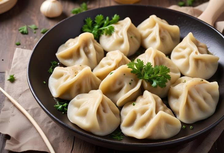 Golden Fried Homemade Dumplings with Onion and Parsley  Perfectly Crispy